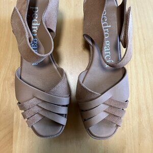 Pedro Garcia Nude Platform Sandal - FELICITA Size 39.5 / 9
